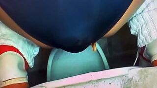 Diarrhea in blue panties, ScatKings.com Scat Porn 7 ScatKings.com Scat Porn