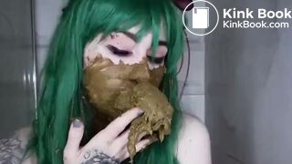 Dirty Betty shot smear in green panties, ScatKings.com Scat Porn 14 ScatKings.com Scat Porn