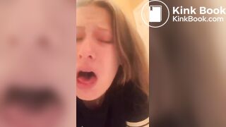 Public Toilet Licking slut Jasmine Bush, ScatKings.com Scat Porn 14 ScatKings.com Scat Porn
