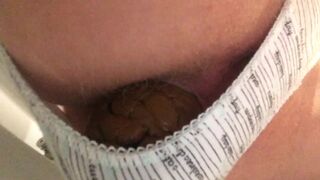 Shitting in panties over toilet, ScatKings.com Scat Porn 5 ScatKings.com Scat Porn