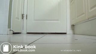 Tegan releases a big one on the bathroom floor, ScatKings.com Scat Porn 7 ScatKings.com Scat Porn